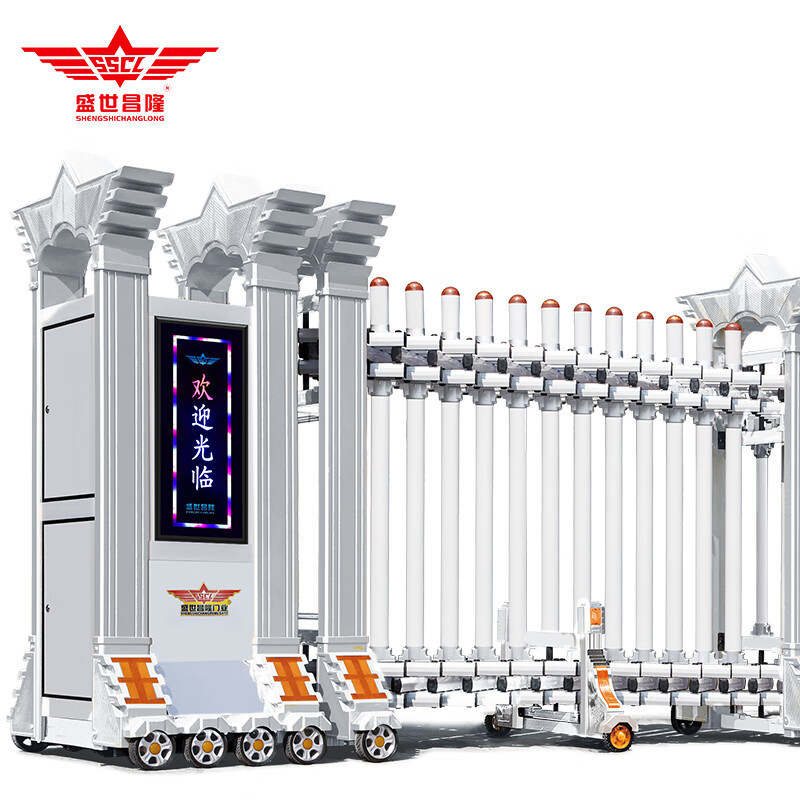 道闸/伸缩门 盛世昌隆 SSCL-SSM-JC18 折叠伸缩门 每米