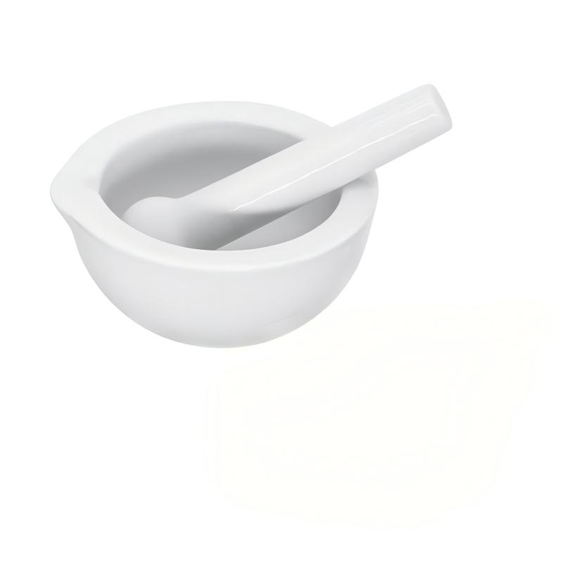 册宣 乳钵研药碗捣药罐研磨棒药臼杵 陶瓷研钵+研磨棒13cm