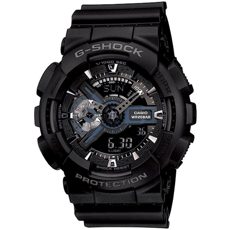 CASIO 男士时尚黑色复古运动腕表经典模拟数字显示设计