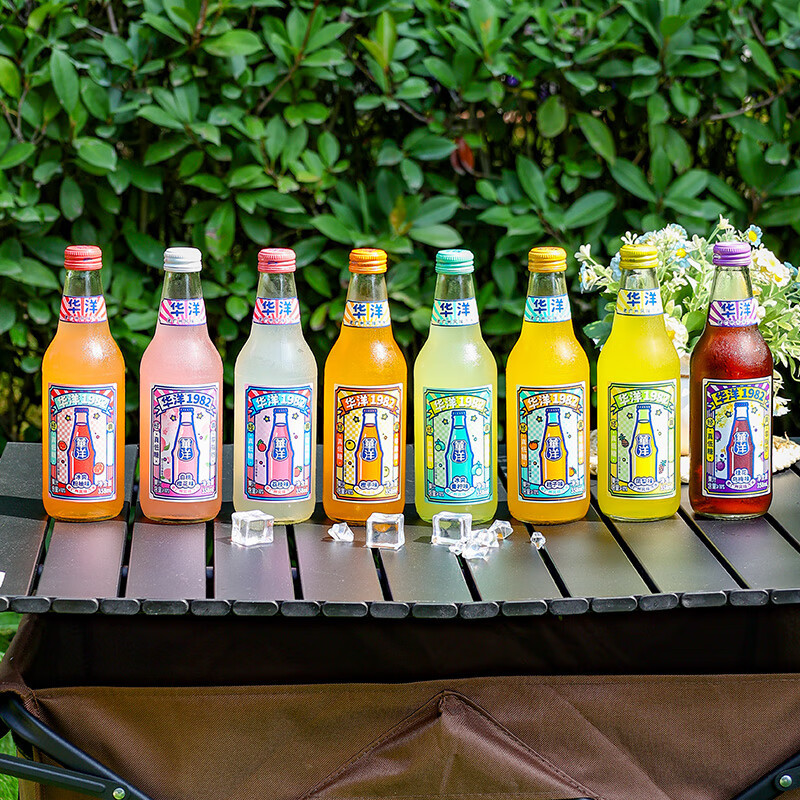 华洋1982汽水 果汁果味碳酸饮料荔枝味358ml*20瓶高清大图