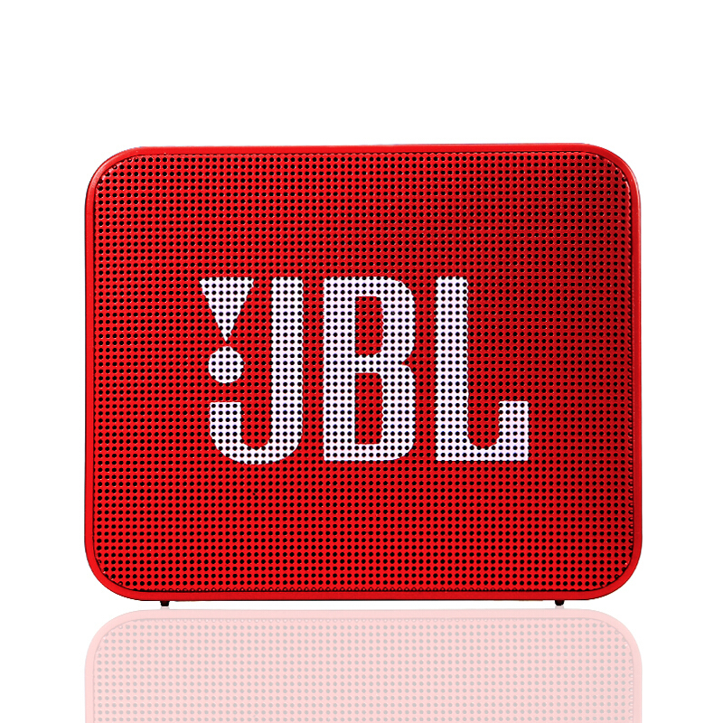 JBL GO2 音乐金砖二代 蓝牙音箱 低音炮 户外便携音响 迷你小音响 可免提通话 防水设计 宝石红