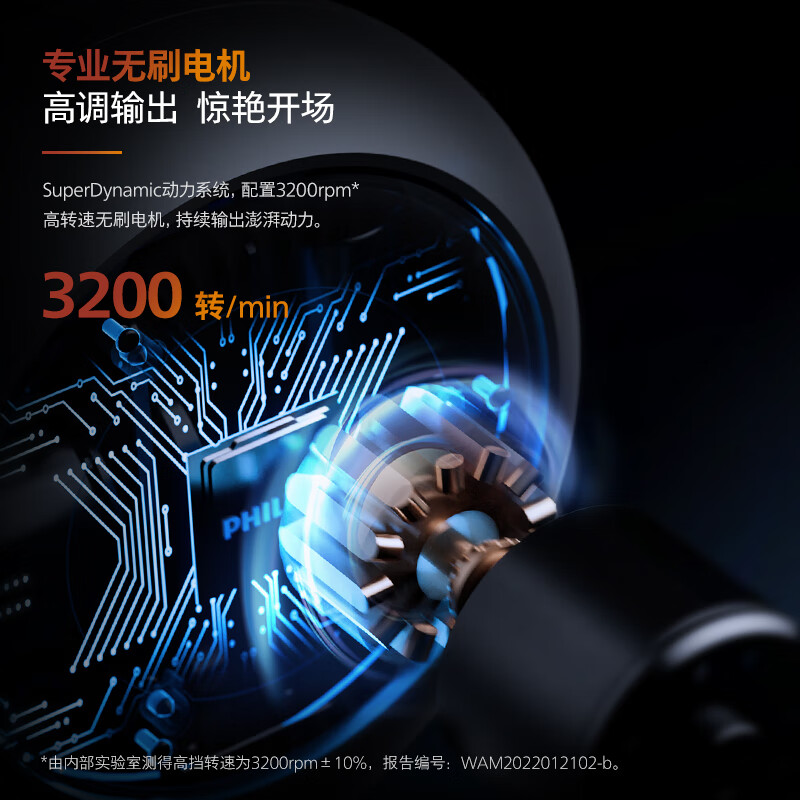 飞利浦(Philips) 筋膜枪按摩枪 运动健身专业级肌肉深层按摩器放松肩颈腰椎腿全身颈肌膜枪 PPM5301G高清大图