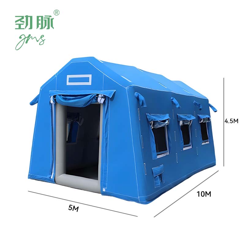 劲脉 救灾充气帐篷 10*5*4.5M 顶高清大图
