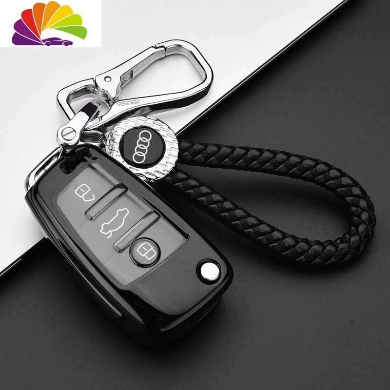 舒适主义适用奥迪1819款20款a3q3q2la1s3折叠车钥匙包套壳扣男汽车