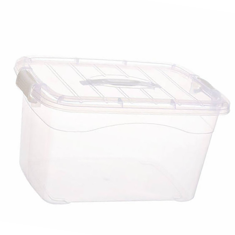 透明带手提塑料收纳箱15L 35*24.5*20cm