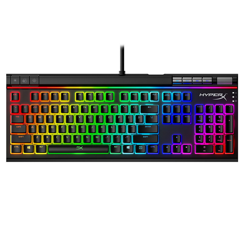 极度未知(HyperX)阿洛伊精英版2代机械键盘游戏电竞红轴RGB灯光104键