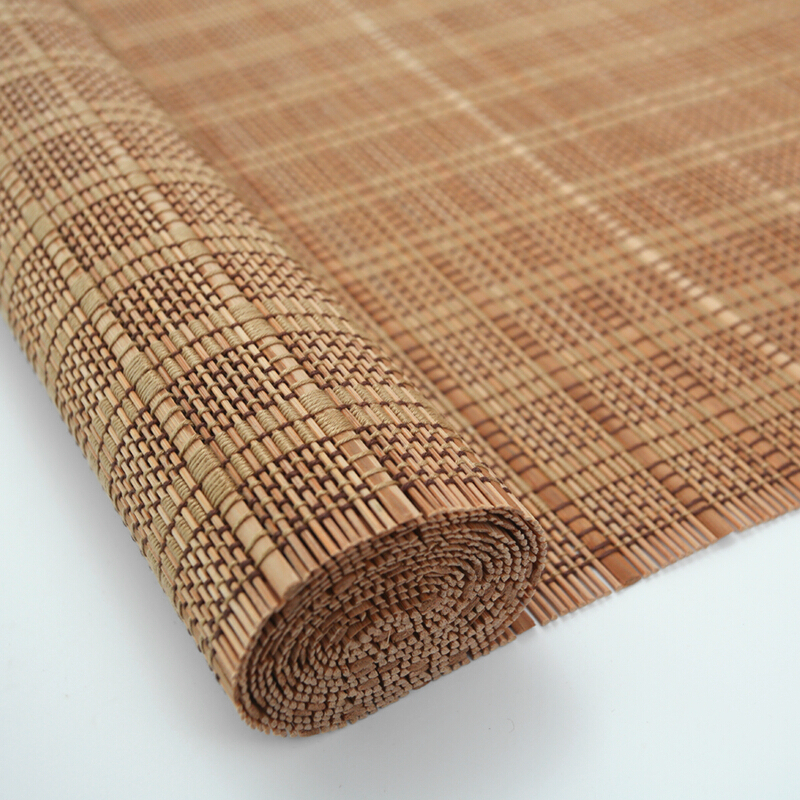 中国风定制黑细竹子帘竹帘窗竹子帘卷帘茶楼窗帘成品隔断背景