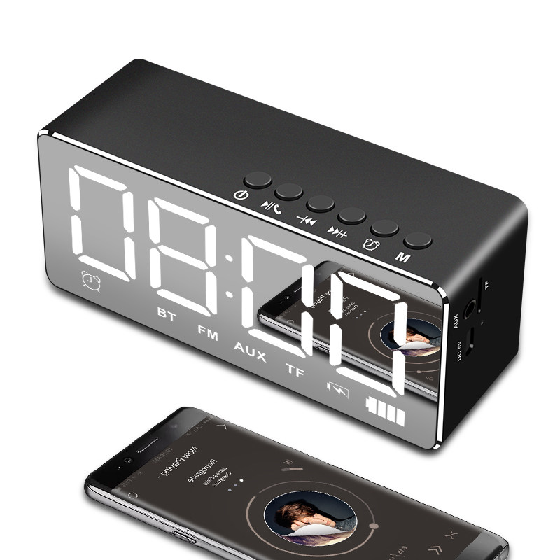 q9蓝牙30音箱重低音小钢炮无线家用插卡手机闹钟迷你蓝牙音箱支付收款