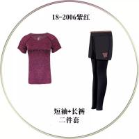 健身房运动套装女春夏专业装备2018新款跑步衣宽松速干瑜伽服