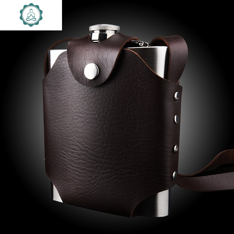 304不锈钢酒壶加厚酒壶户外随身便携酒壶18盎司1斤装白酒瓶封后酒具