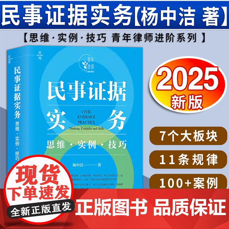 民事证据实务:思维·实例·技巧 杨中洁著 法律出版社高清大图