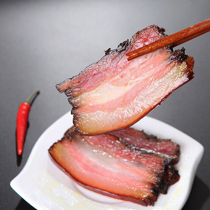 特产腊肉五花肉土特产土猪肉小香肠正宗农家自制烟熏麻辣腊肠 五花腊肉260g