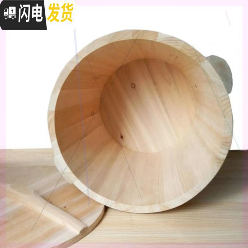 三维工匠50斤防虫面粉大装粉桶超市米桶木容量桶装箱面箱储存面桶木质超大收纳桶高清大图