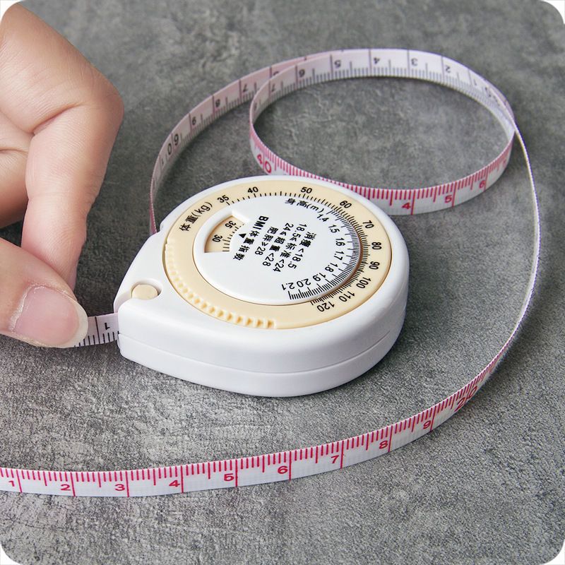 bmi健康卷尺 胸围臀围腰围测量尺 高精度皮尺健身 可爱量三围软尺