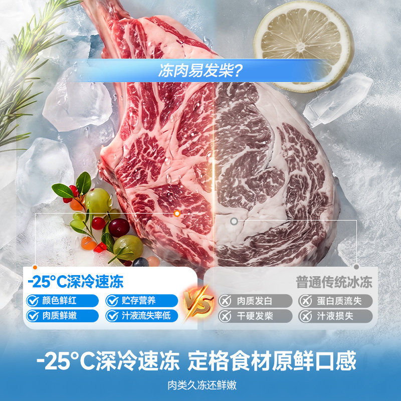容声467L十字四开门电冰箱家用新一级能效风冷无霜变频节能超薄大容量以旧换新国家补贴SR-467D30CNLBD高清大图