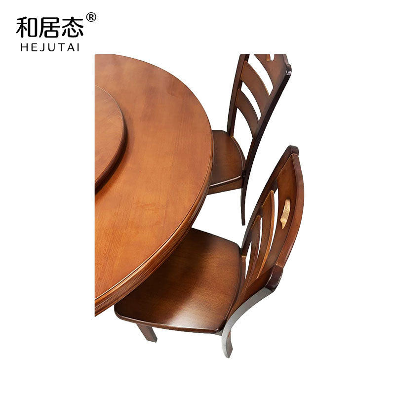 和居态 圆形洽谈桌(含六把餐椅)ZC13 套高清大图