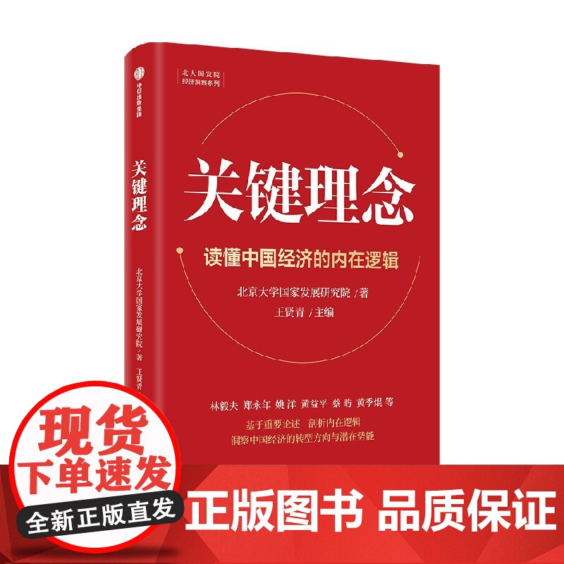 关键理念 北京大学国家发展研究院著 王贤青主编 林毅夫郑永年黄益平姚洋蔡昉等20位学者解读中国发展的关键理念 中信出版社高清大图