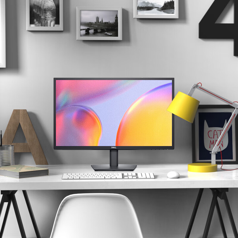 戴尔(dell)e2420h 23.8英寸黑色显示器ips高清屏低蓝光vga dp