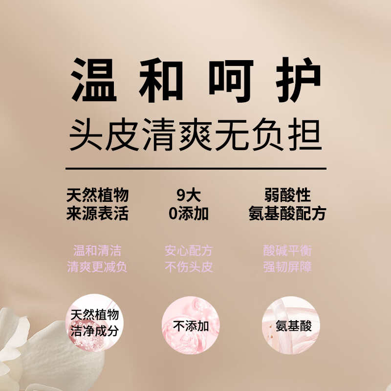 三生花 精油香氛2+1洗沐组合(500ml*2荧亮洗发露+500ml玫瑰沐浴露)高清大图