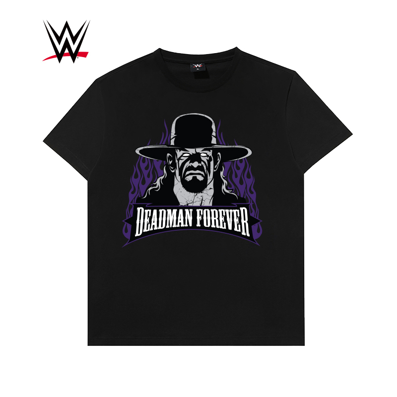 wwe潮牌2020夏季新款theundertaker葬爷送葬者纪念款印花短袖t恤