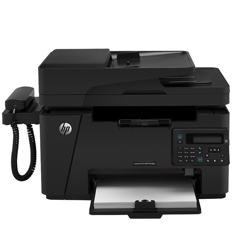 惠普HP LaserJet Pro MFP M128fp黑白激光多功能打印连续复印件扫描A4纸电话传真机一体机办公四合一 惠普m128fw 惠普128fp打印机 套餐一