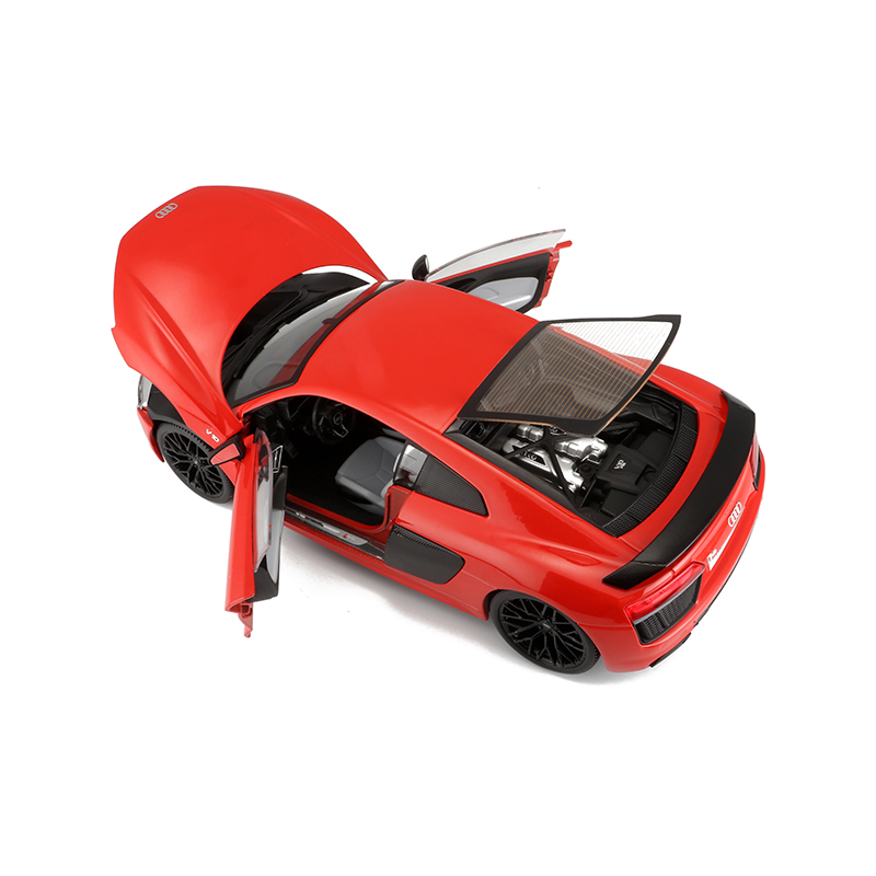 美驰图1:18奥迪R8V10plus仿真合金跑车模型合金汽车模型成人玩具金属男孩送礼收藏把玩 次品不可拍