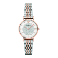 阿玛尼(EmporioArmani) AR1926 满天星手表 钢制表带 圆形镶钻石英轻奢时尚女士手表礼物