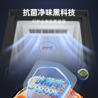星星(XINGX)120升家用风冷无霜保鲜冰柜 冷藏冷冻转换卧式冷柜 电脑控温节能顶开门BD/BC-120WKE