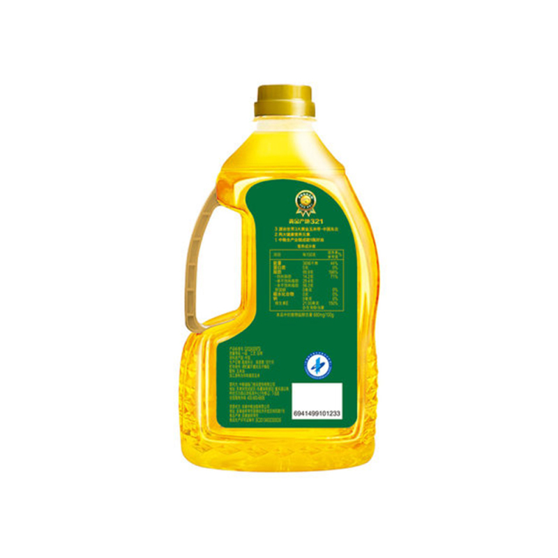 中粮福临门 非转基因压榨玉米油 1.8L*2瓶