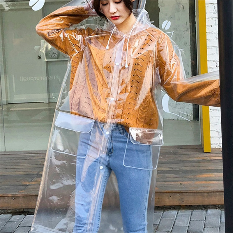 邦可臣透明雨衣女款成人新式连体长款暴雨单人演唱会服eva雨披