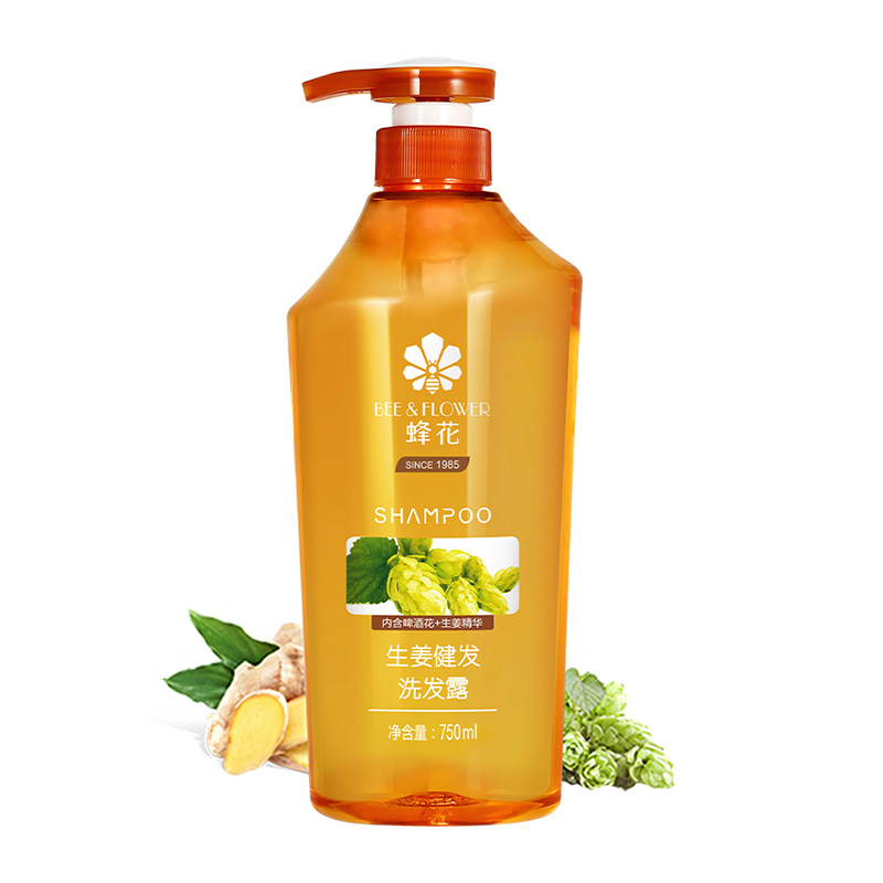 [经典老国货][送袋装]750ml蜂花生姜健发洗发露+1000ml蜂花小麦柔顺营养护发素高清大图