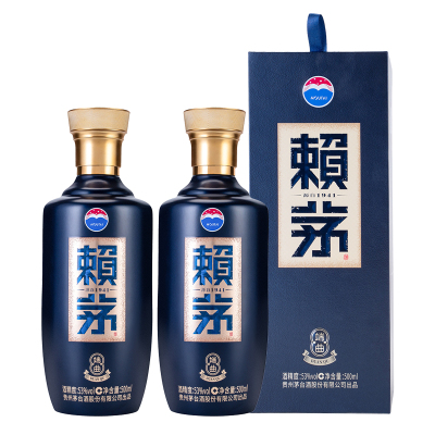贵州 茅台 赖茅 端曲 酱香型白酒 53度 500ml/盒×2 盒装