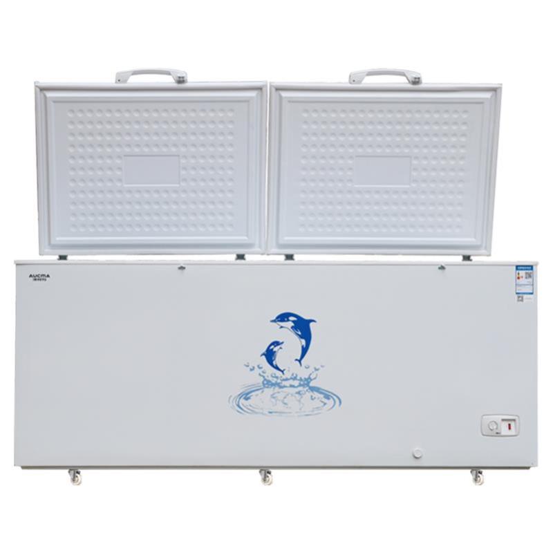 澳柯玛BC/BD-630商用冷柜 卧式双门冰柜单温冷藏冷冻大空量