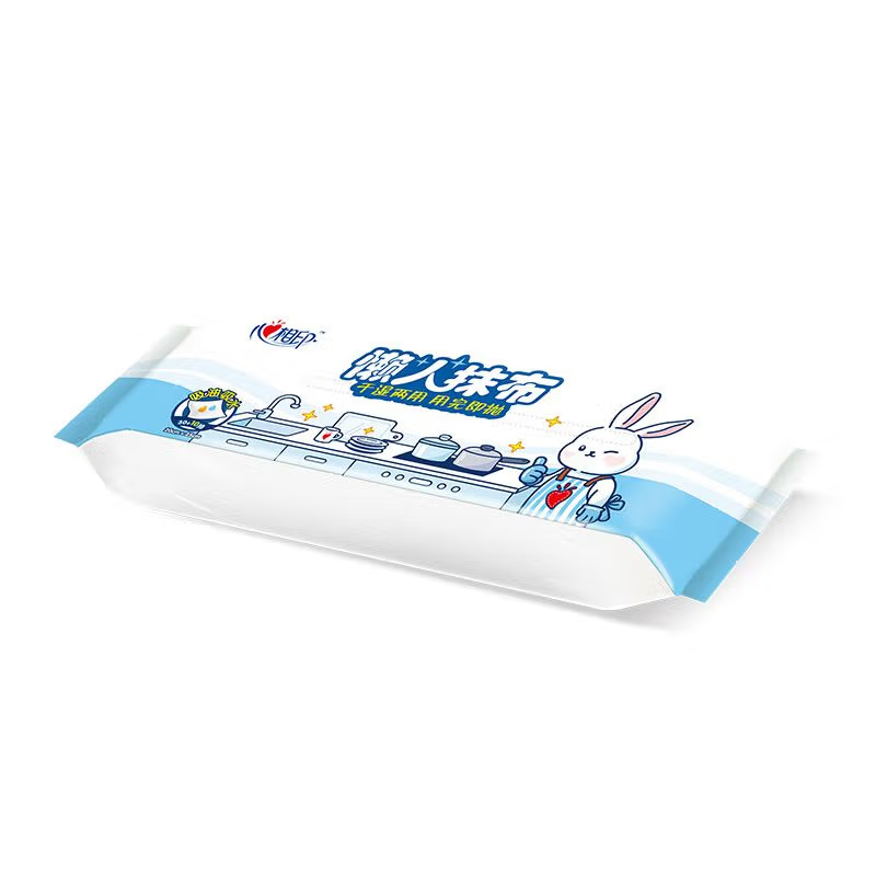 心相印厨房纸巾 JXG120 懒人抹布 干湿两用 抽取式懒人抹布 30抽*4包高清大图