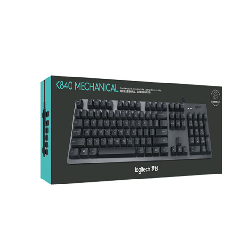 LTSM 罗技 K840时尚机械键盘 游戏机械键盘 非樱桃轴 罗技机械轴 高速触发 阳极铝 绝地求生 吃鸡键盘