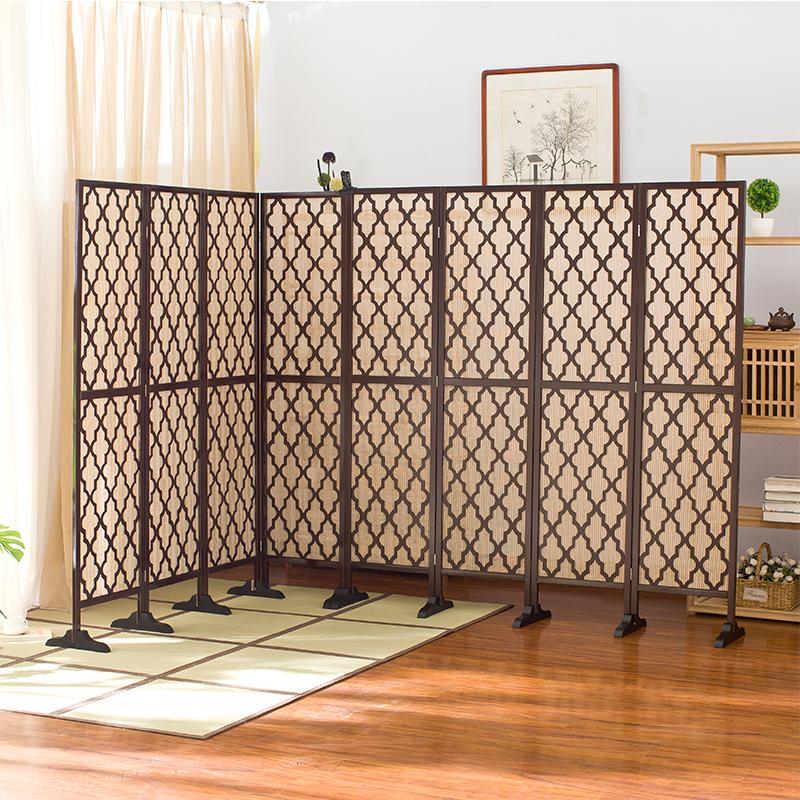 BONJEAN实木屏风隔断客厅小户型折叠移动办公室卧室玄关装饰折屏简约现代高清大图