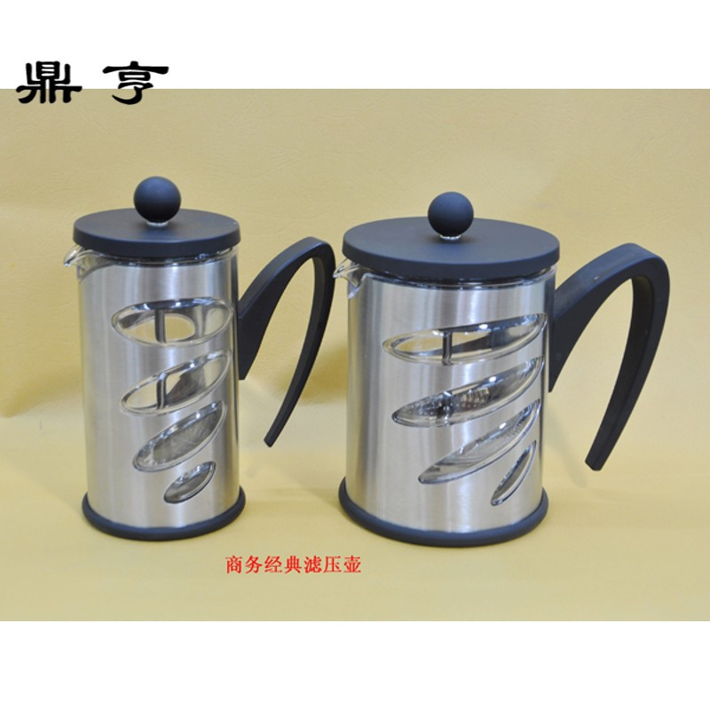 鼎亨茶具 花茶壶 礼品冲茶器 耐热玻璃商务经典滤压壶