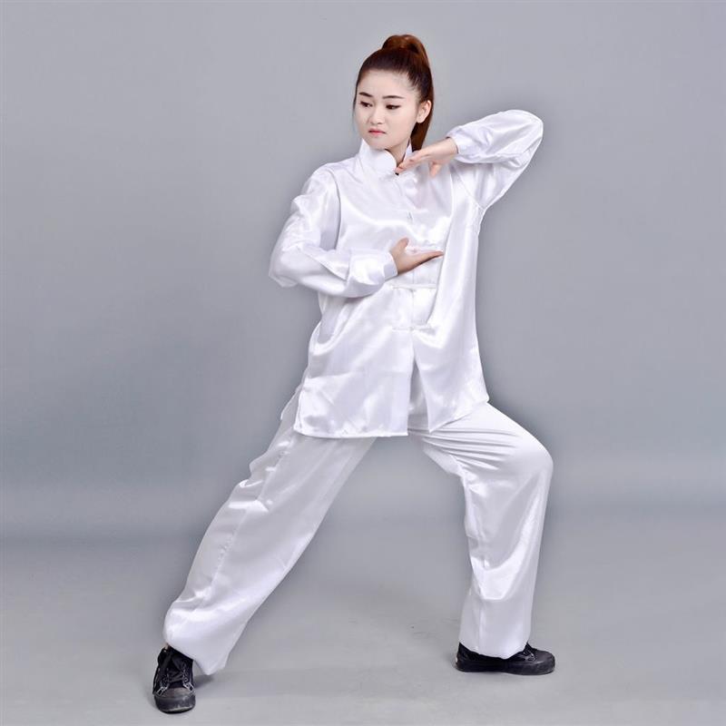 白色服武术服练功服表演服晨练拳服中会开幕服装