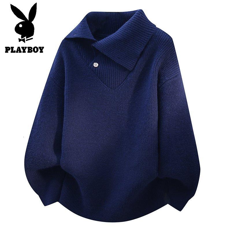 花花公子新款【新款】2025年秋冬款翻领针织毛衣男群文件11.30_189_565高清大图