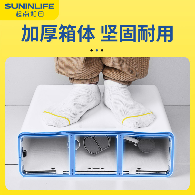 厕所马桶冲水箱家用卫生间节能大冲力水箱蹲便器蹲坑全套抽水箱-【品牌高配】高压版/送安装配件