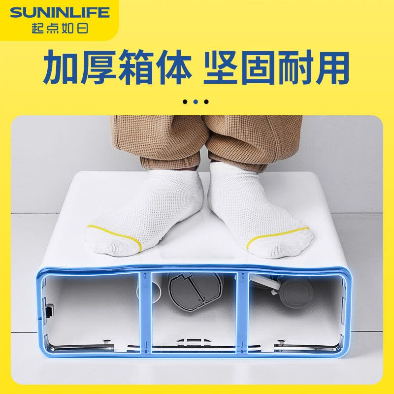 厕所马桶冲水箱家用卫生间节能大冲力水箱蹲便器蹲坑全套抽水箱-【品牌高配】高压版/送安装配件图片