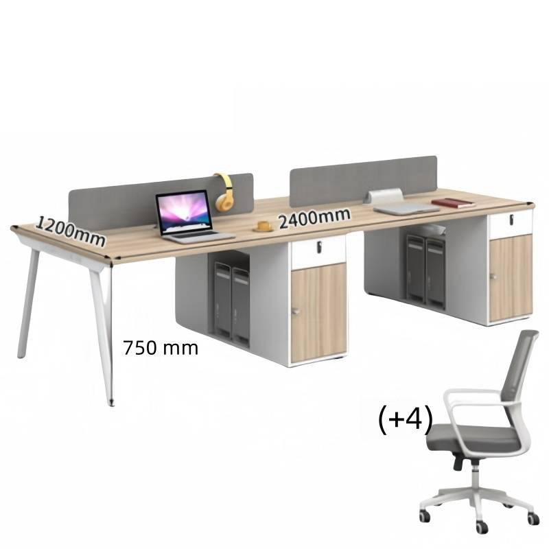 怡卓欧职员桌带4椅套高清大图