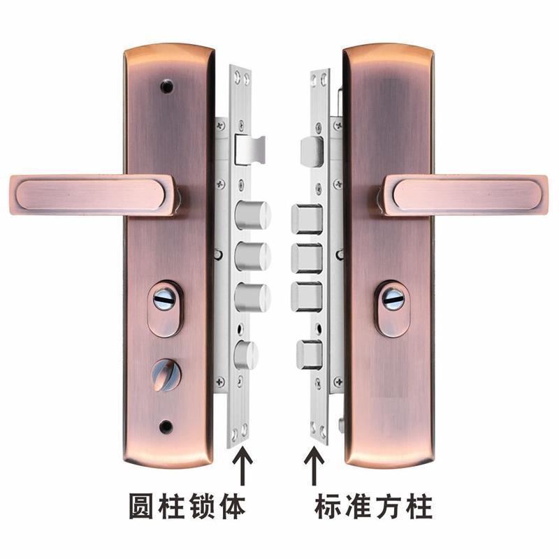 防盗门锁套装家用通用型大铁门锁具老式进户木门锁整套c级防盗锁