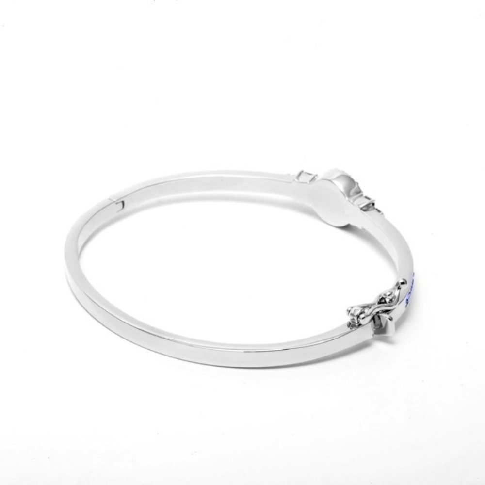 Givenchy/纪梵希 闪耀系列蓝色水晶银色按扣式女士手镯60485903-NY0高清大图