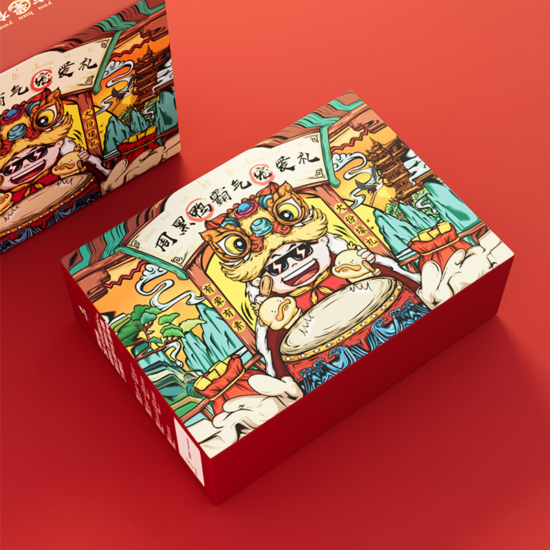 周黑鸭霸气宠爱礼鸭腿鸭胗鸭脖豆干零食大礼包卤味礼盒1420g