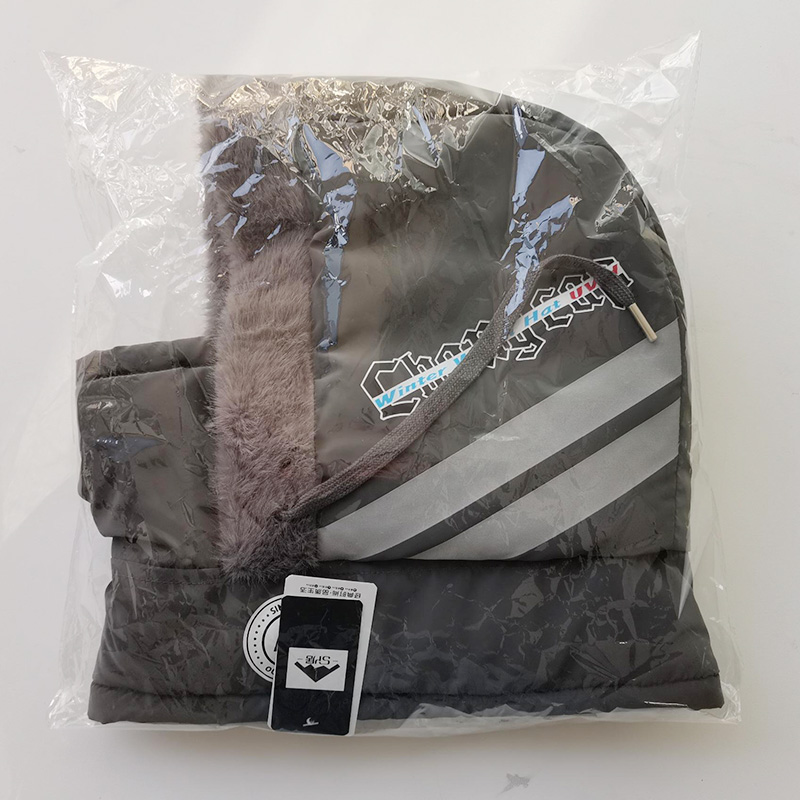 三人居加绒雷锋帽面罩围脖一体帽子SRJ6007/顶高清大图