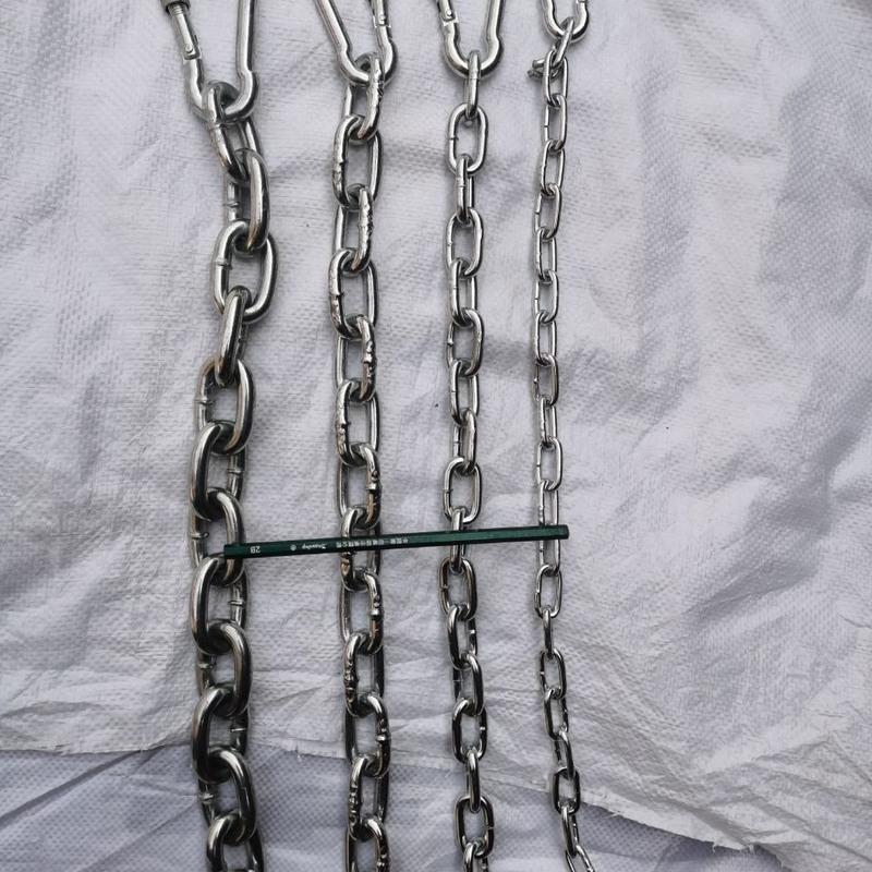 镀锌链条铁链育肥牛大牛用铁链户外园林景点河道链条起重吊重链条4mm