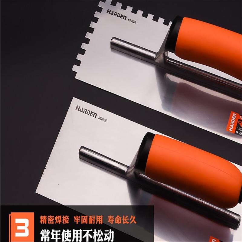 DAYUNHE 桃形大铲三角铲小砌砖刀抹灰刀 小圆头6寸泥工刀