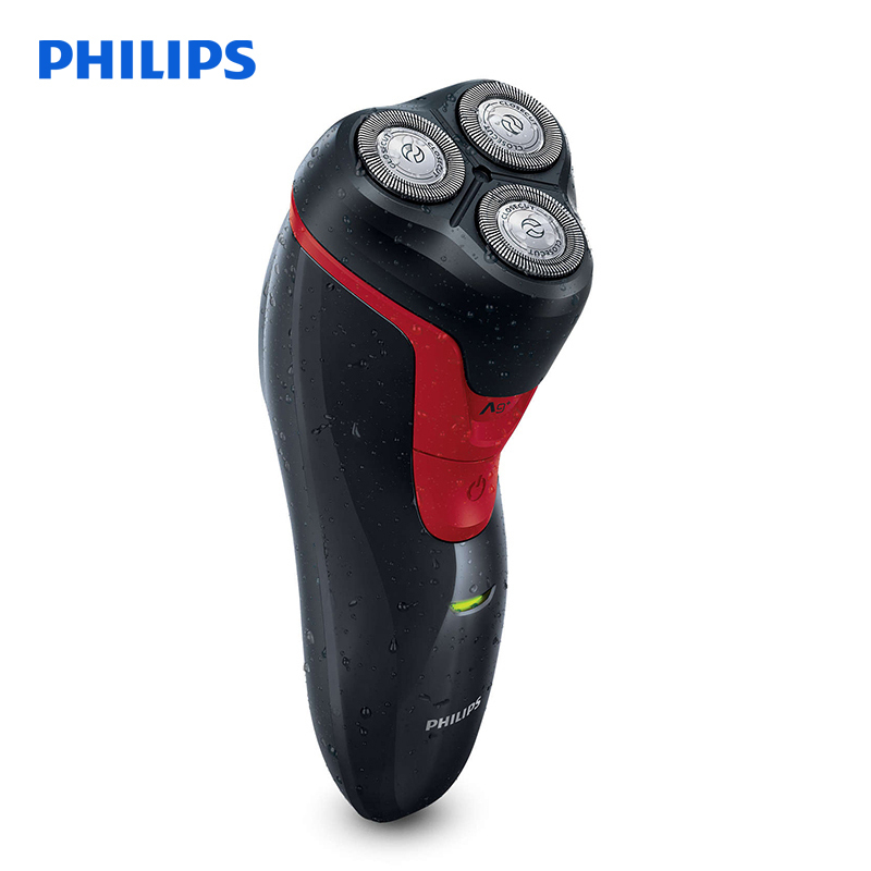 飞利浦(Philips)飞利浦电动剃须刀FT688/14 充电式旋转式三刀头刮胡刀 全身水洗干湿双剃 银离子抑菌刀头环架