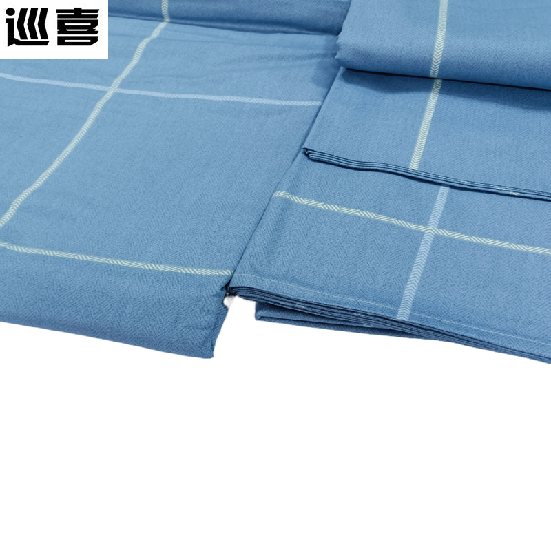 巡喜 长绒棉单人四件套 150X200cm (套)高清大图